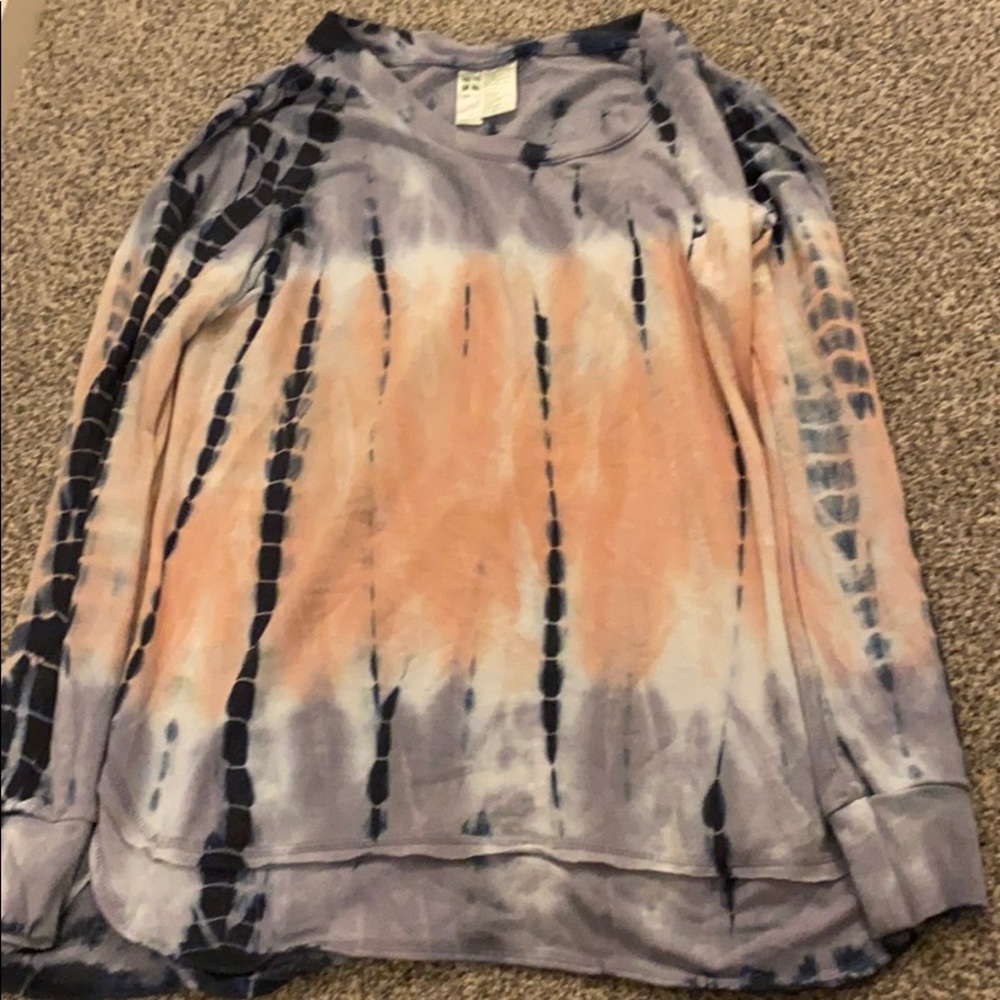 Tie die long sleeve
